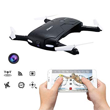 SMART DRON A-FLY WIFI - KAMERA (Smart drone - 4 kanálový kapesní dron, 6osý gyroskop, HD kamera, skládací konstrukce, WiFi, dosah 40m, výdrž 7-8min, doba nabíjení 120min)