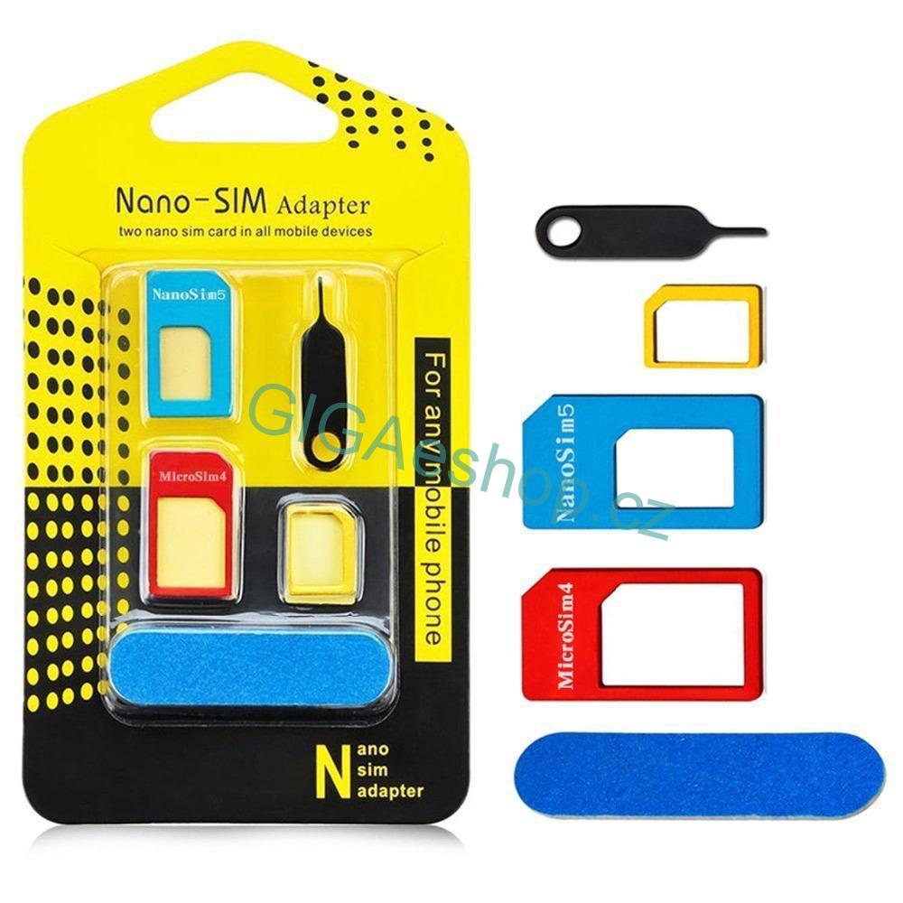 ADAPTER pro Micro/Nano SIM karty 5v1